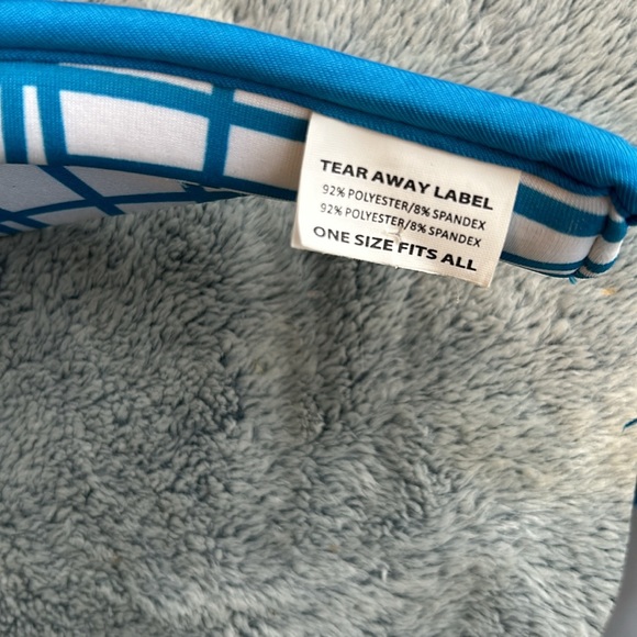 NANCY LOPEZ💫Women’s Blue/White Printed Sport Visor - Picture 8 of 10